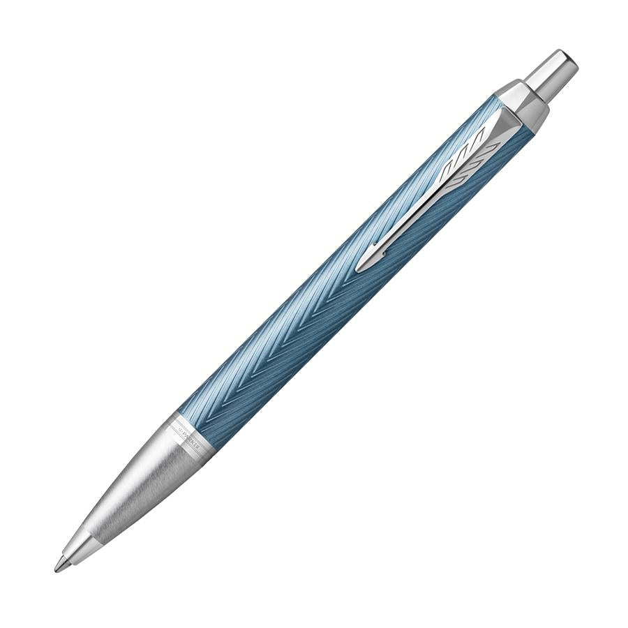 Parker IM Premium Blue Grey Chrome Ball Pen